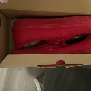 Red Vans *NEVER WORN*